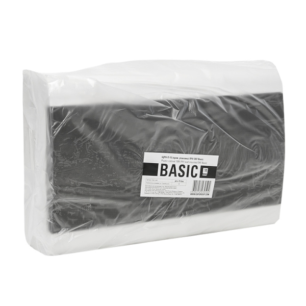 Бокс 18мод навесной белый чёрная дверь IP41 ЩРН-П EKF Basic 