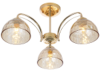 Светильник потолочный (люстра) 3*40Вт E27 золото/дымчатый Terri модерн