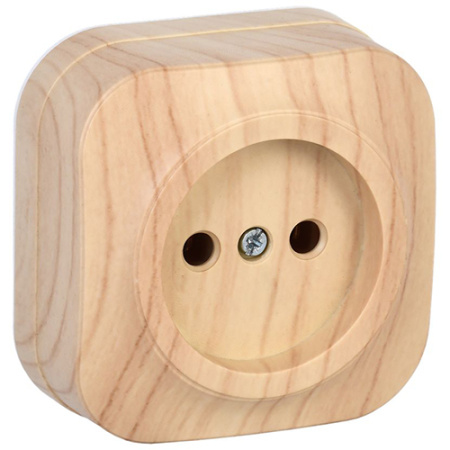 Глосса сосна розетка открытая 1-мест IP20 