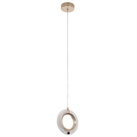 Светильник подвес свд 5Вт 4000К 720лм золото кольцо Modestyle