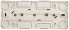Этюд кремовый розетка открытая 3-мест заземление IP20 