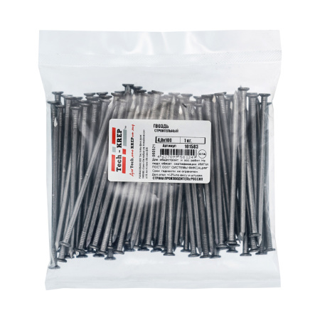 Гвоздь 4*100мм строительный 1,0кг