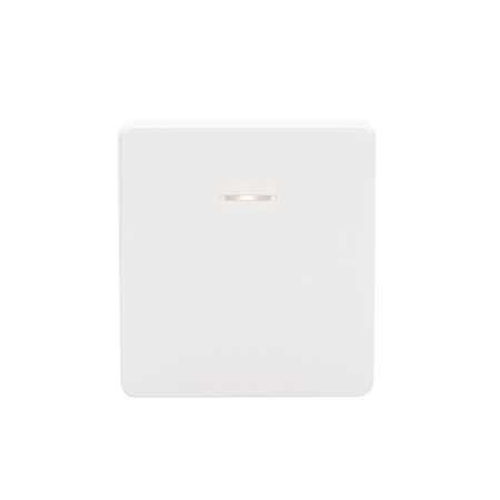 Миле Раунд перламутр выключатель 1кл с подсветкой скрытая 10А IP20  