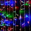 Гирлянда занавес 2*1м мульти 138свд с контроллером IP20 прозрачный провод 8 режимов