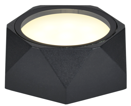 Светильник настенный 1*15Вт GX53 IP65 черный металл IEK