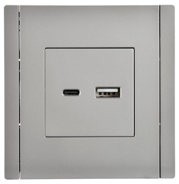 Фортепиано сталь механизм USB A+C скрытая 2-ая 18Вт