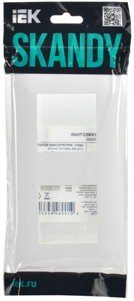 SKANDY Рамка 2-мест. SK-F02W арк. бел. IEK