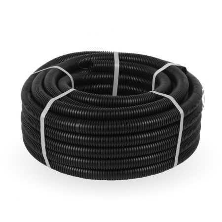 Труба гофра 32мм ПНД легкая 25м ПРОМРУКАВ черный 