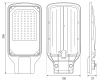 Уличный светильник ЭРА SPP-504-0-50K-050 50Вт 5000лм 5000К IP65 КСС Д DOB SMD 48мм
