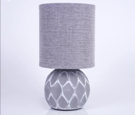 Светильник настольный 1*40Вт E14 серый Estares патина