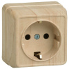 Октава сосна розетка открытая 1-мест заземление IP20 