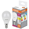 Лампа шар свд Е14 10Вт 3000К 800лм P75 матовый Osram LED Value