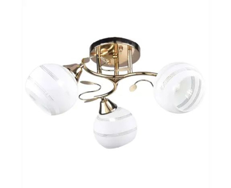 Светильник потолочный (люстра) 3*60Вт E27 золото Алтей