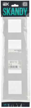 SKANDY Рамка 4-мест. SK-F04W арк. бел. IEK