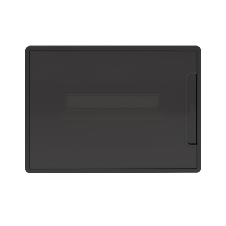 Бокс 12мод встраиваемый  черный черная прозрачная дверь IP40 FRAME DKC