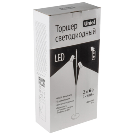 Торшер свд 12Вт 4500К 900лм красный ULM-T600 2х6W диммер