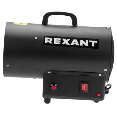 Тепловая пушка газовая 10000Вт 220В 350м3/ч круглый черный Rexant