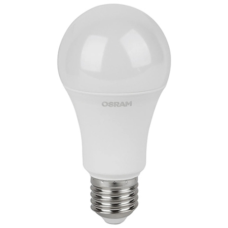 Лампа светодиодная 220В Е27 15Вт 3000К 1200лм стандарт A60 матовая Osram LED Value анал.7071101,704746