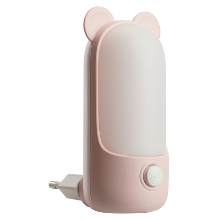 Ночник свд 0,8Вт розовый Мишка, 2700K/6500K, с перекл.