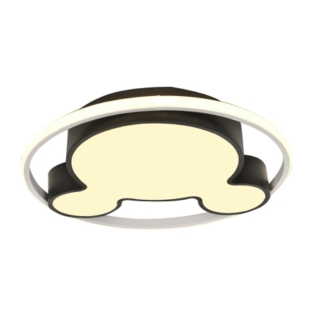 Светильник потолочный (люстра) свд 65Вт  4875лм черный/белый 