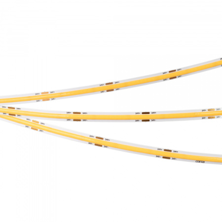 Лента свд 24В 8Вт/м 320свд/м 6000К 650лм/м COB IP20 Arlight сплошная засветка,кратно 5м