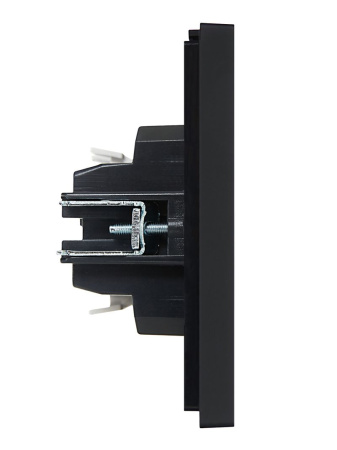 Фортепиано черный переключатель 1кл скрытая 10А IP20 