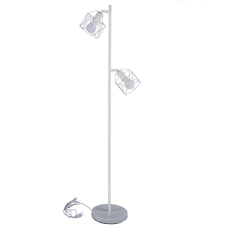 Торшер 2*60Вт E27 белый Готика