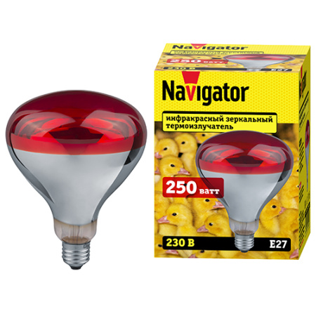 Термоизлучатель ИКЗК E27 250Вт Navigator для обогрева животных
