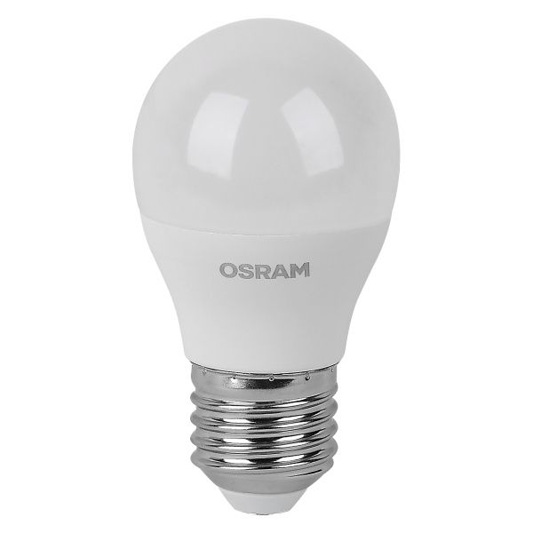 Лампа свд Е27 7Вт 6500К 560лм шар G45 матовая  Osram LED Value