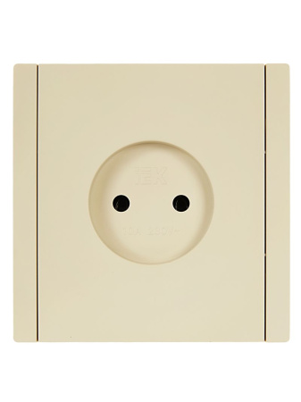 Фортепиано ваниль розетка скрытая 1-мест IP20 