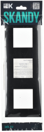 SKANDY Рамка 3-мест. SK-F03Bl черн. IEK
