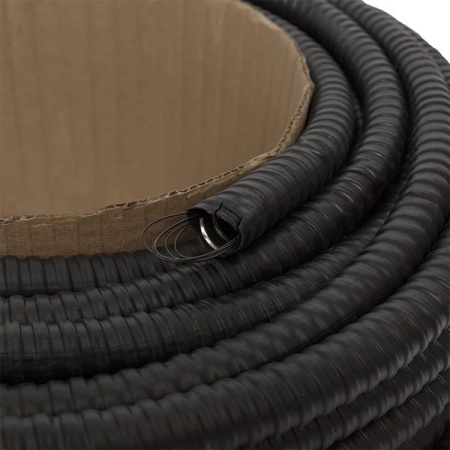 Металлорукав 15мм ПВХ IP65 PЗ-ЦП-НГ с протяжкой EKF 50м