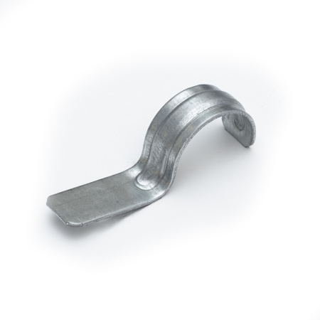 Скоба однолапковая 25-26мм сталь ПРОМРУКАВ 100шт оцинк. д/монт.пистолета б/отв.