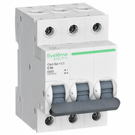Автомат 3Р 50А C 4,5кА City9 Systeme Electric 