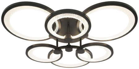 Светильник потолочный (люстра) свд 117Вт 3000К-6500К 9500лм черный пульт