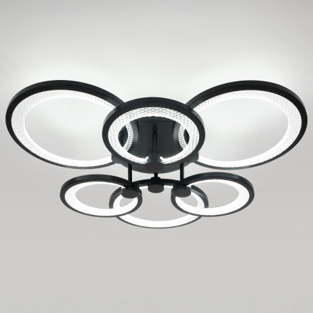 Светильник потолочный (люстра) свд 117Вт 3000К-6500К 9500лм черный пульт