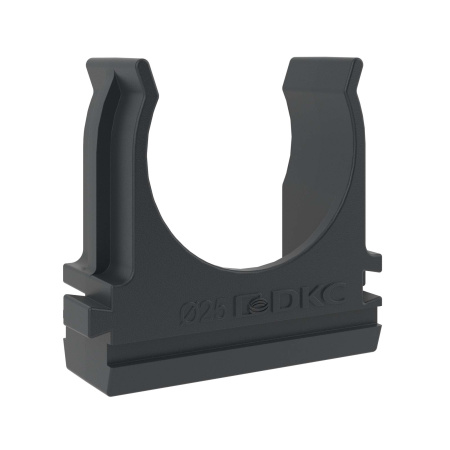 Держатель для трубы 25мм черный DKC 100шт 