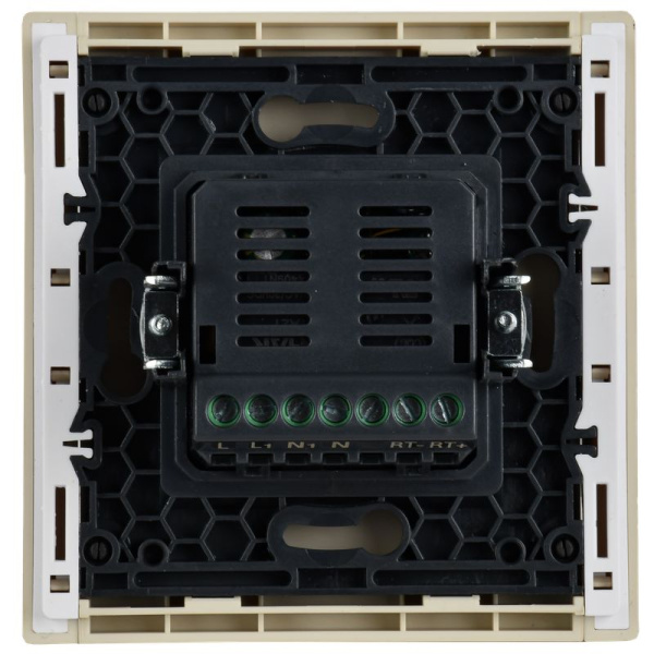 Фортепиано терморегулятор теплого пола скрытая 10А ваниль IEK 