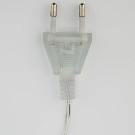 Гирлянда нить 5м теплый белый 30свд IP20 прозрачный провод прищепки