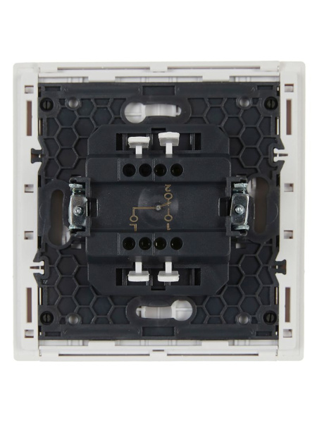 Фортепиано белый переключатель 1кл скрытая 10А IP20 