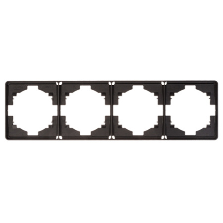 Миле Раунд черный рамка 4-ая универсально 