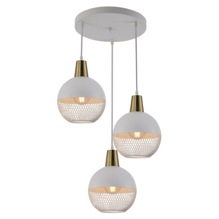 Светильник потолочный (люстра) 3*60Вт E27 белый 