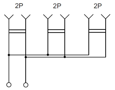Глори шампань розетка открытая 3-мест IP20 