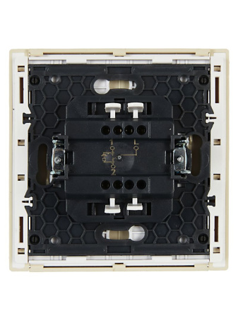 Фортепиано ваниль переключатель 1кл с подсветкой скрытая 10А IP20 