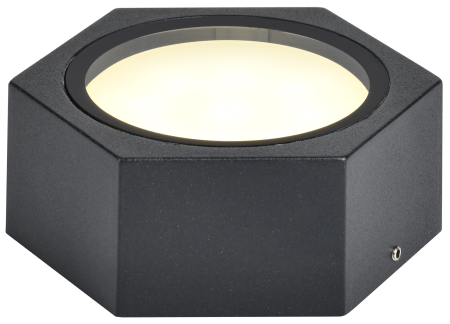 Светильник настенный 1*15Вт GX53 IP65 черный металл IEK