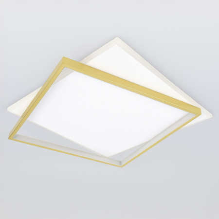 Светильник потолочный (люстра) свд 82Вт 3000К-6500К 6700лм белый/золото пульт