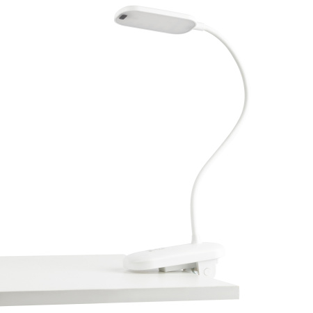 Светильник настольный свд 6Вт 3000-6500К лм белый прищепка диммер аккумулятор ЭРА управление жестом