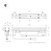 Линейный прожектор AR-LINE-760-18W Day4000 (GR, 15x60 deg, 230V) (Arlight, IP65 Металл, 3 года)