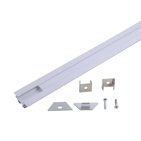 Профиль с экраном угловой 23,5*11*2000мм Gauss крепеж+заглушки