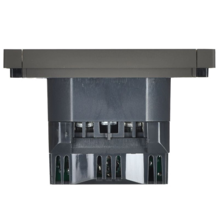 Фортепиано серый розетка скрытая 1-мест заземление шторки USB IP20 3,1А